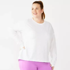 Plus Size Tek Gear® Mesh Crewneck Tee