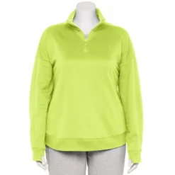 Plus Size Tek Gear® Quarter-Zip Ultrasoft Fleece Jacket