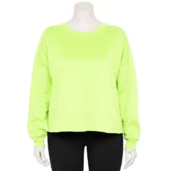 Plus Size Tek Gear® Easy Ultrasoft Fleece Crewneck Sweatshirt