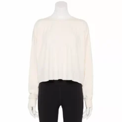 Women's Tek Gear® Easy French Terry Raw-Seam Tee