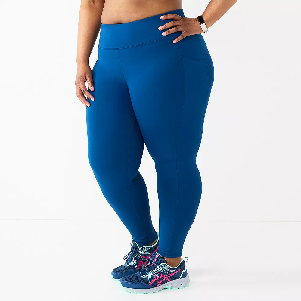 Plus Size Tek Gear® Core High-Waisted Side Pocket 7/8 Leggings - Image 2