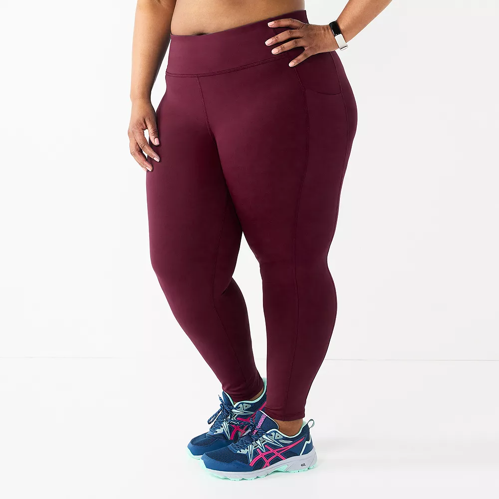 Plus Size Tek Gear® Core High-Waisted Side Pocket 7/8 Leggings - Image 13