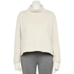 Plus Size Tek Gear® Run Mockneck Long Sleeve Top