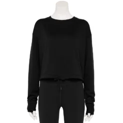 Women's Tek Gear® Stretch Fleece Cinched-Waist Top