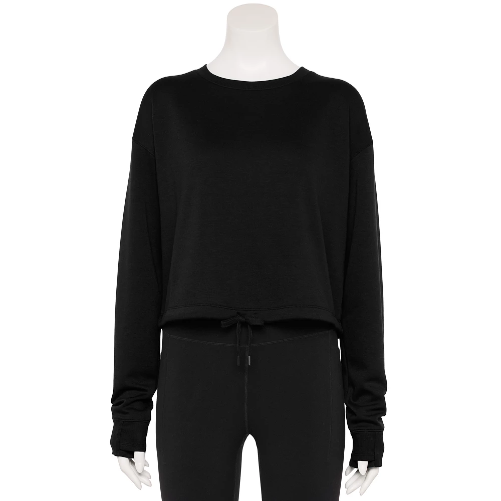 Women's Tek Gear® Stretch Fleece Cinched-Waist Top