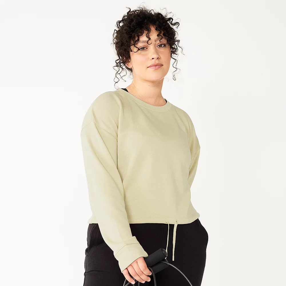 Women's Tek Gear® Stretch Fleece Cinched-Waist Top - Image 5