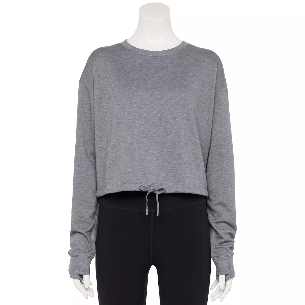 Women's Tek Gear® Stretch Fleece Cinched-Waist Top - Image 2