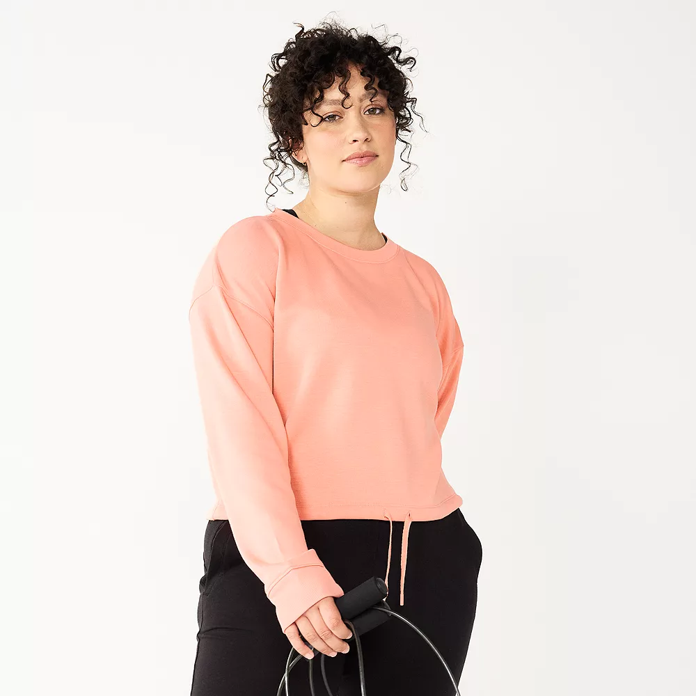 Women's Tek Gear® Stretch Fleece Cinched-Waist Top - Image 4